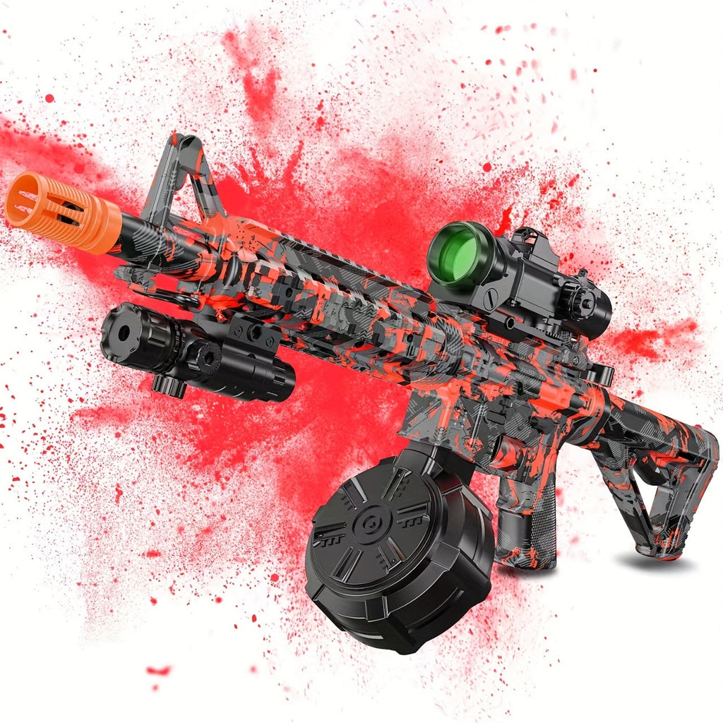 Large Drum Magazine Dual Mode Foam Blaster, Full Auto & Semi-Auto Outdoor Team Battle Toy Gun for Kids Boys Ages 8+ — image 1