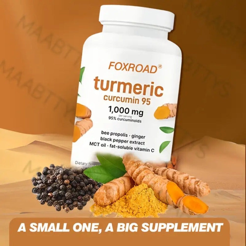 Curcumin 6-in-1 Capsules with 95% Active Curcumin, Vitamin C & Probiotics, 120 Capsules 120-Day Supply — image 10