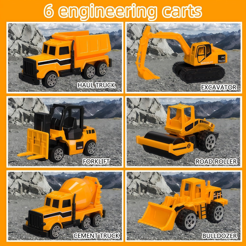 Vehicle Carrier Playset in Dinosaur Car or Construction Truck Style with Mini Vehicles and Storage — image 11
