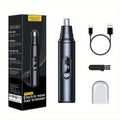 Nose Hair Trimmer Electric Painless 3-in-1 USB Rechargeable with LED Display – Trims Nose Ear Hair Eyebrows Waterproof Groomi