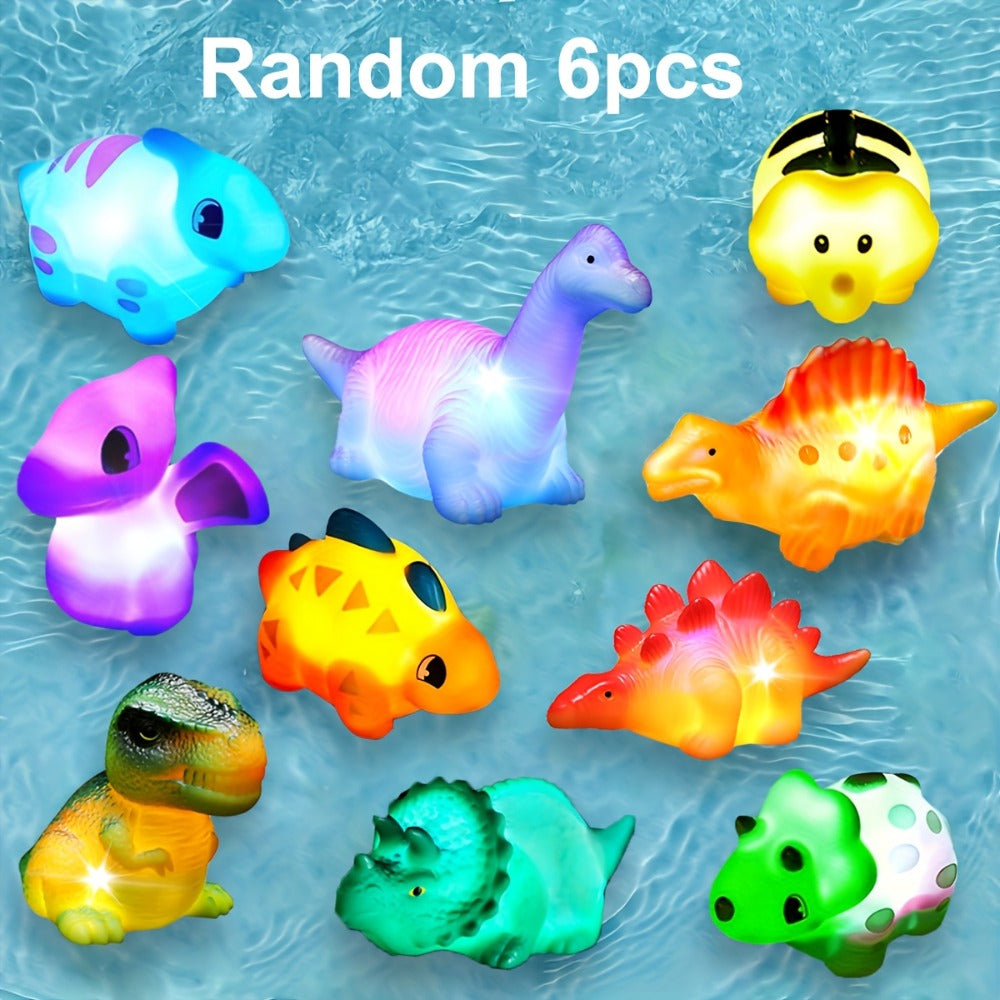 Water-Activated Light-Up Floating Bath Toy Sets in Animal, Marine and Colorful Assortments, 2 to 12 Pieces — image 9