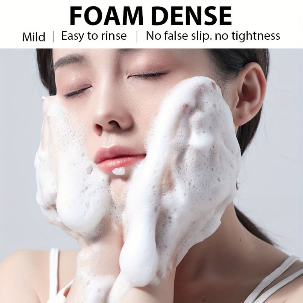 Brightening Face Wash 5-in-1 with Hyaluronic Acid Niacinamide Vitamin C Vitamin E & Collagen – Rich Foam Deep Cleansing Moist