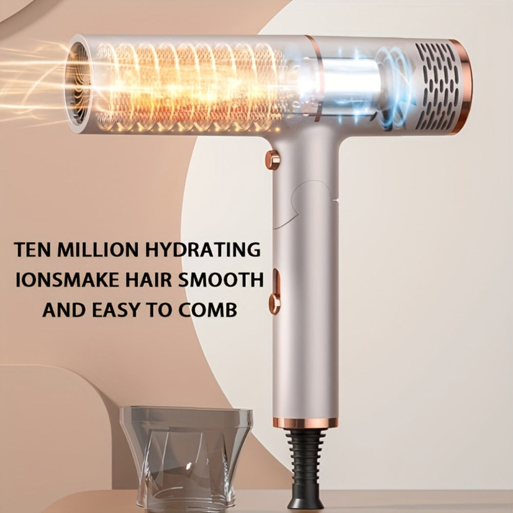 Foldable Hair Dryer with Storage Stand, Concentrator-Style Nozzle, Hot and Cold Air Labels and Four Colors — image 9