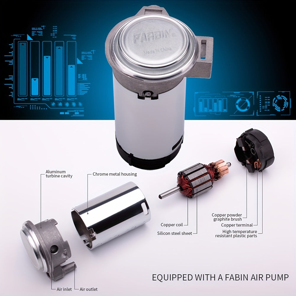 Snail Air Horn Kit Super Loud 12V 24V for Truck Car Motorcycle with Copper Compressor Relay Harness & Button Universal Fit — 