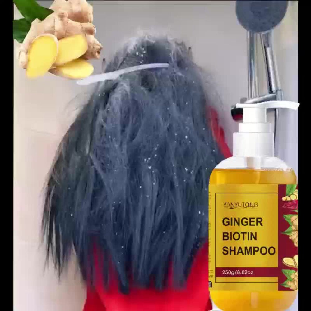 Ginger Biotin Shampoo 250g with Vitamin B7 for Hair Growth, Deep Cleansing, Anti-Breakage, Anti-Split Ends — image 8