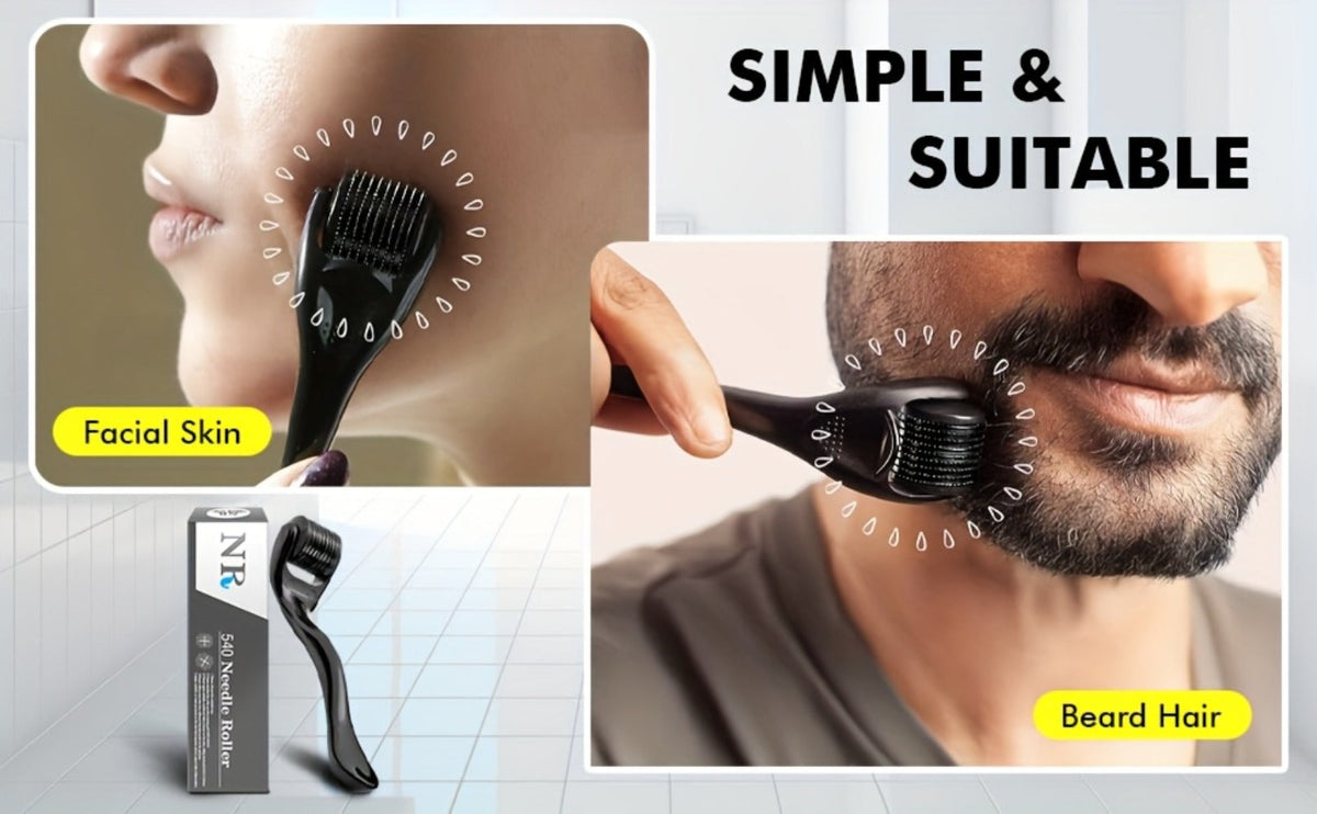 Microneedle Derma Roller 0.25mm 2-Pack for Face Scalp Beard for Bath Time, Home Spa and Personal Care — image 7