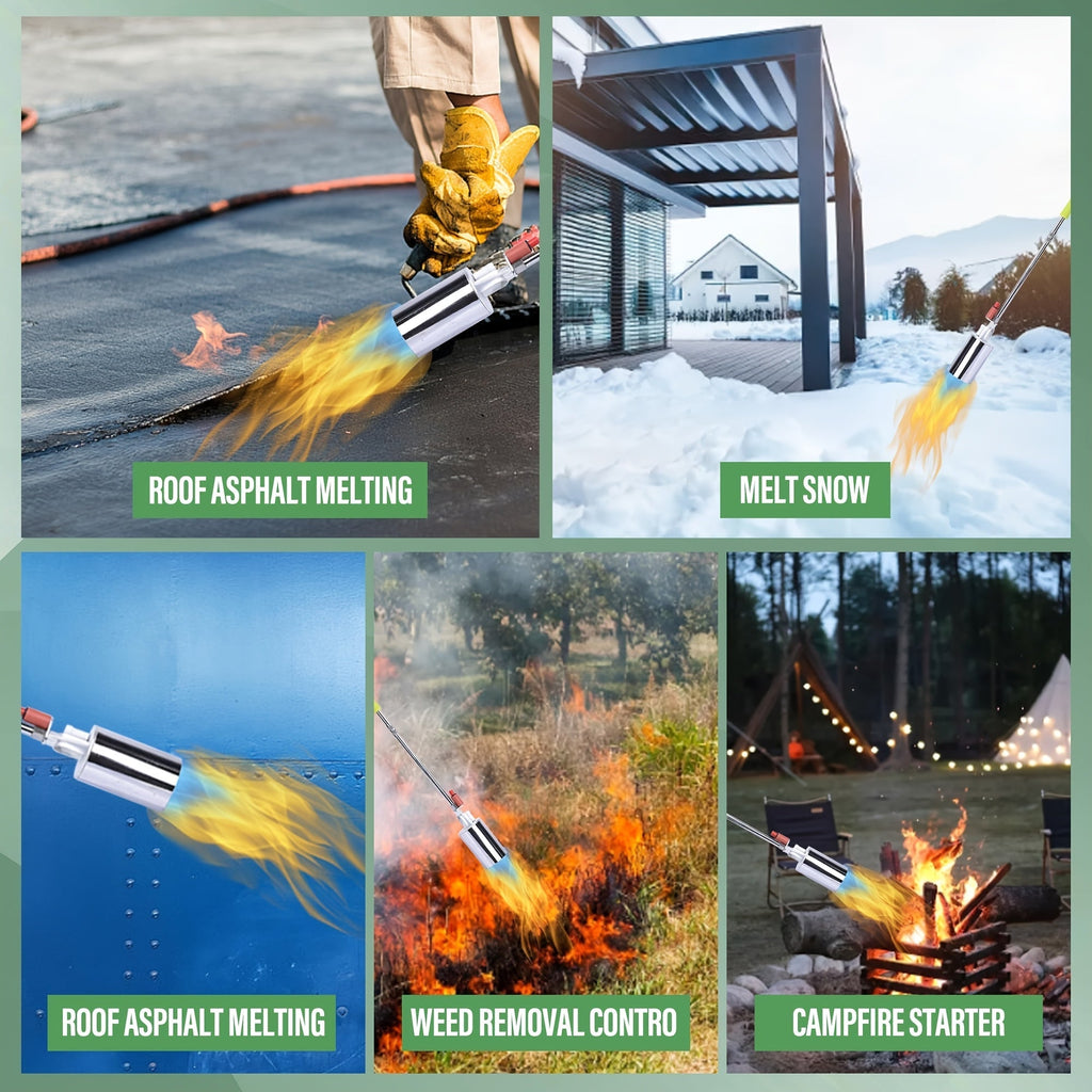 Propane Weed Torch, Flame Weeder Ice Melter Outdoor Roof Driveway for Garden, Patio and Yard Use — image 18