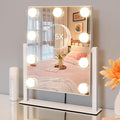Makeup Mirror with Nine Bulb-Style LEDs, Three Light Colors, Touch Memory, 360° Rotation and Optional 5X Mirror — image 11