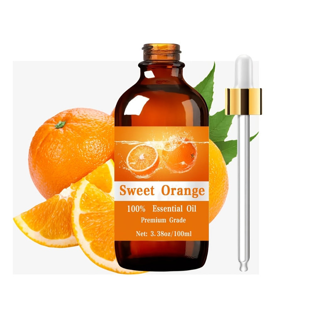 Essential Oil Sweet Orange Citrus Aroma in 100ml Bottle for Diffuser, Humidifier, Massage and Home Fragrance — image 1