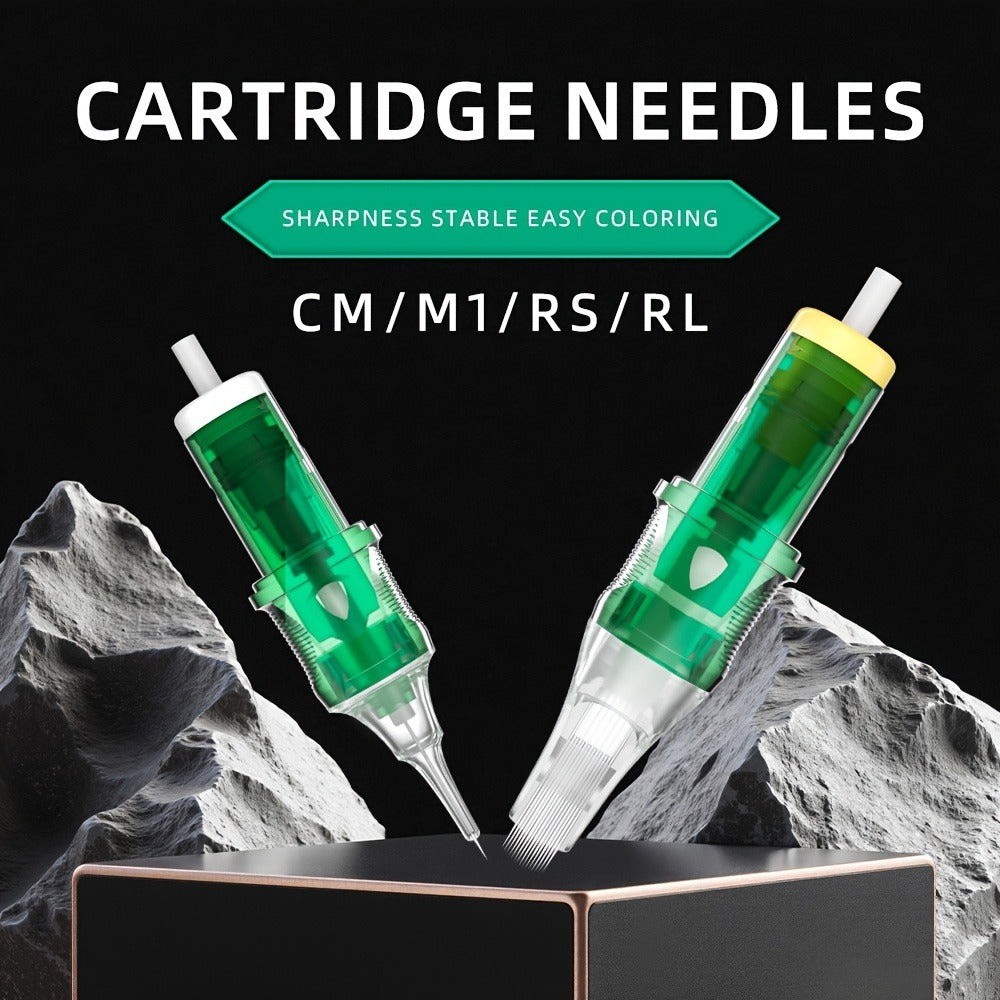 Tattoo Cartridge Needles with MAGICCREATOR Label, 20-Piece Box with 25 RL RS CM M1 Options — image 1