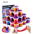 Galaxy Slime Party Favors for Kids 36 Pack Bulk Slime Cups Stretchy Non-Sticky Classroom for Parties, Celebrations and Guest 