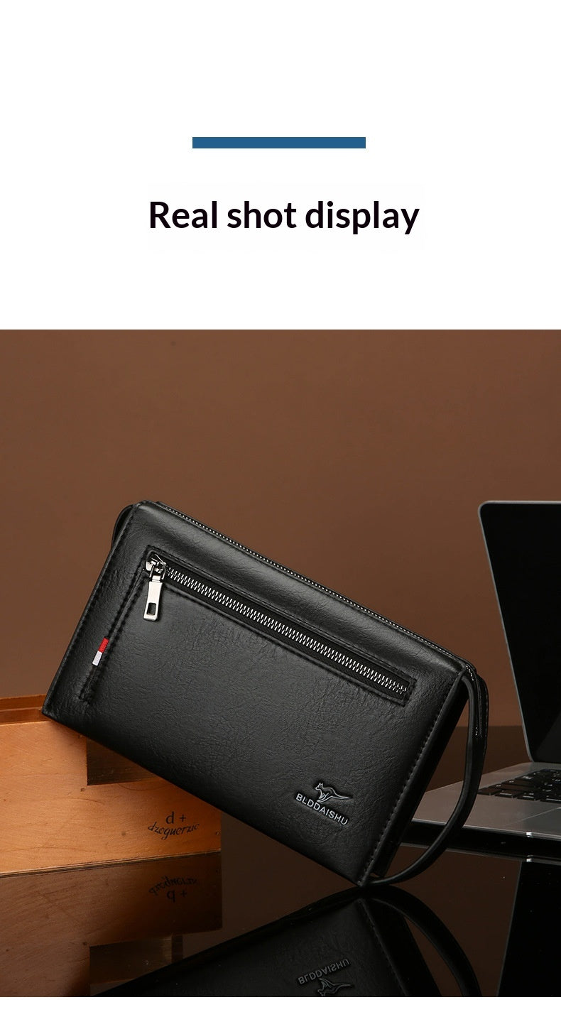 New Mens Wallet With A Combination Lock And Clutch Design