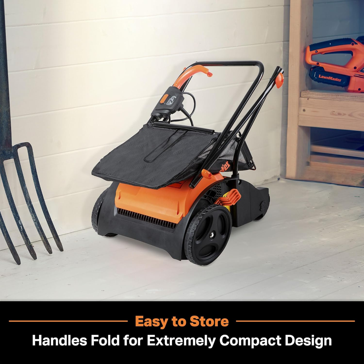 Electric Lawn Scarifier & Dethatcher 13" 12AMP 2-in-1 Aerator, 3400RPM Motor, 19 Cutting Positions — image 6