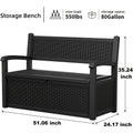 Outdoor Storage Bench 80 Gal, for Garden, Patio and Yard Use, with the Listed Configuration — image 1