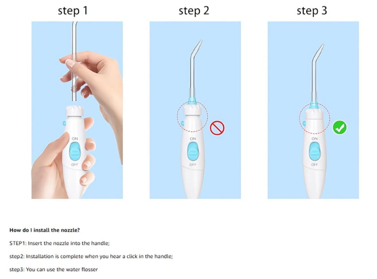 Water Flosser Countertop FC166 Oral Irrigator with 600ml Tank, Ten Pressure Settings, Eight Nozzles and Rotary Dial — image 1
