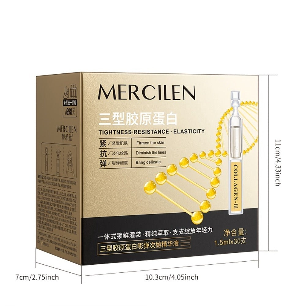 Face Serum Mercilen Plant Squalane and Collagen Type III Ampoule Box with 1.52oz Listed Quantity — image 4