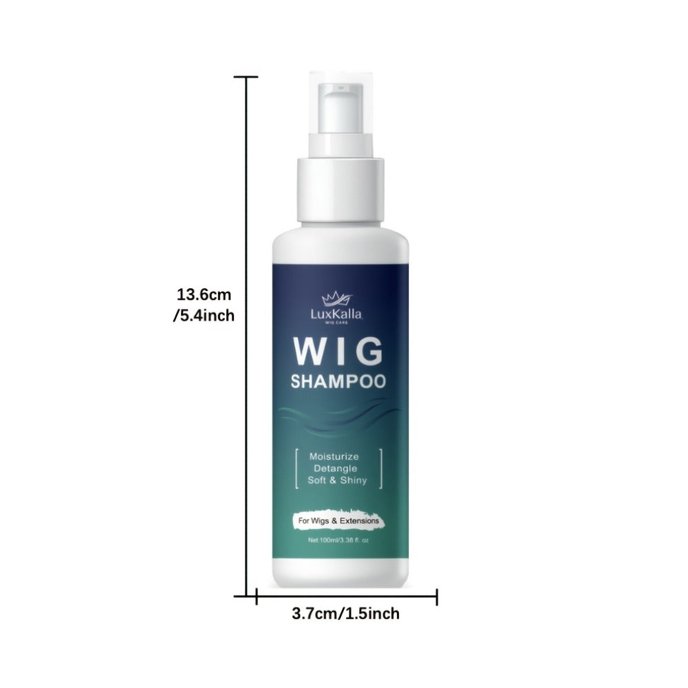 Synthetic Hair Shampoo 2-in-1 Deep Cleansing Revitalizing Detangling, Soak & Rinse Formula for Wigs Hair Extensions Braids — 