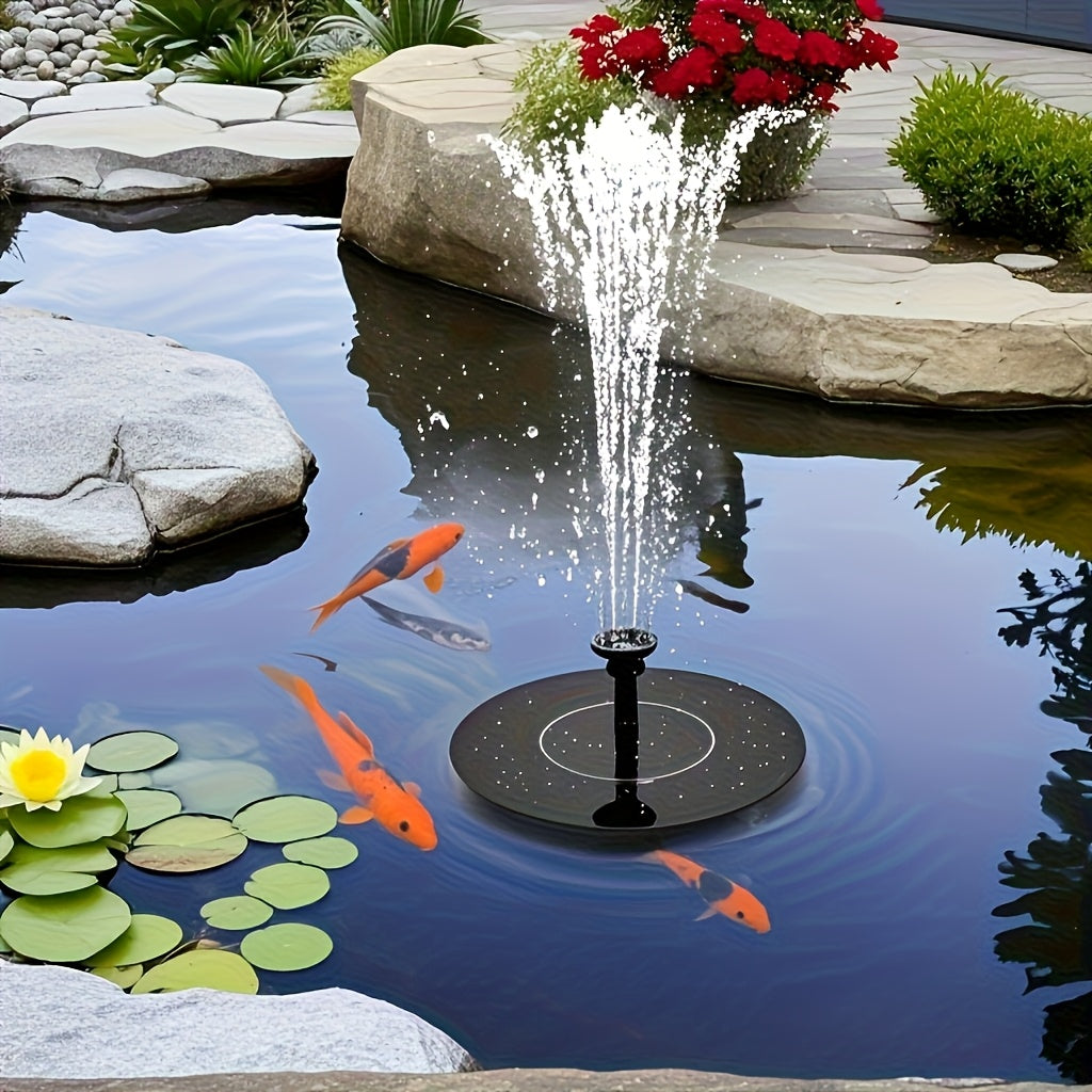 Floating Solar Fountain Pump with 16 cm Black Disc, Six-Nozzle Pictured Set and 1pc Checkout Option — image 4