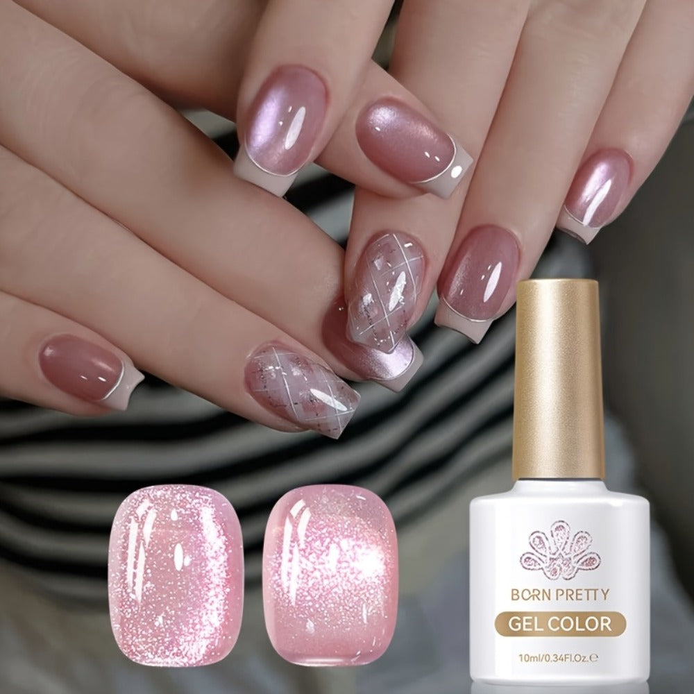 Gel Nail Polish BORN PRETTY 6-Piece Flowing Cat-Eye Set with Six 10ml Magnetic Bottles for Nail Art — image 8