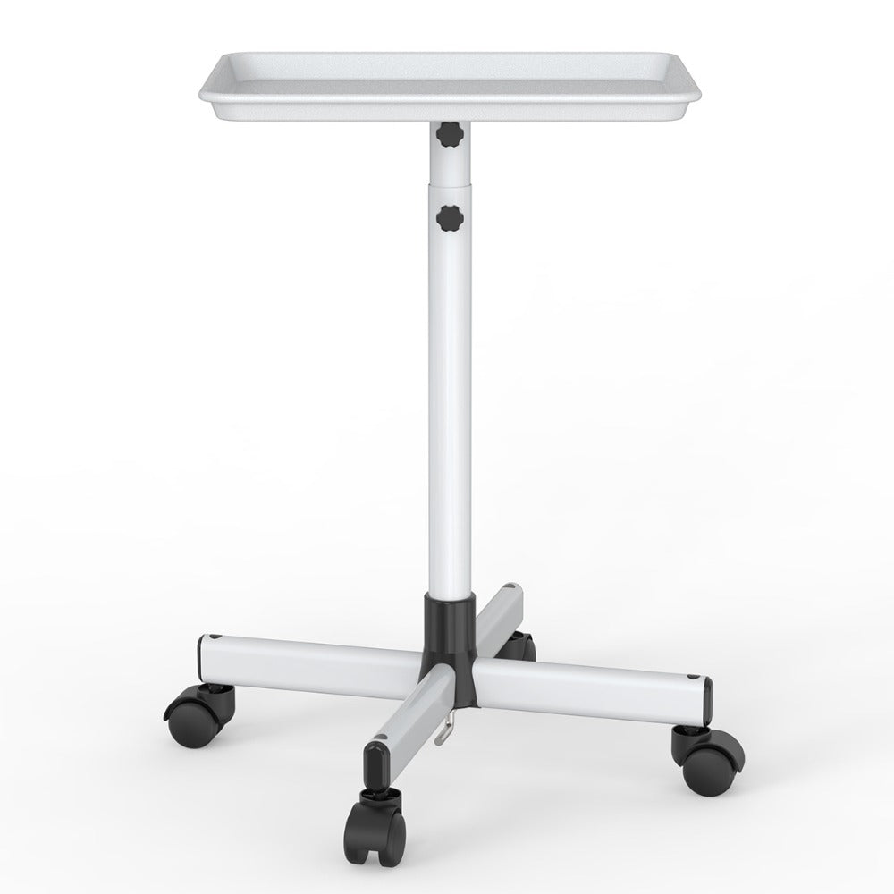 Salon Trolley Cart Height Adjustable 30 to 42 Inch Rolling Tray Table on Wheels Lockable Casters for Hair Stylist Barber Esth