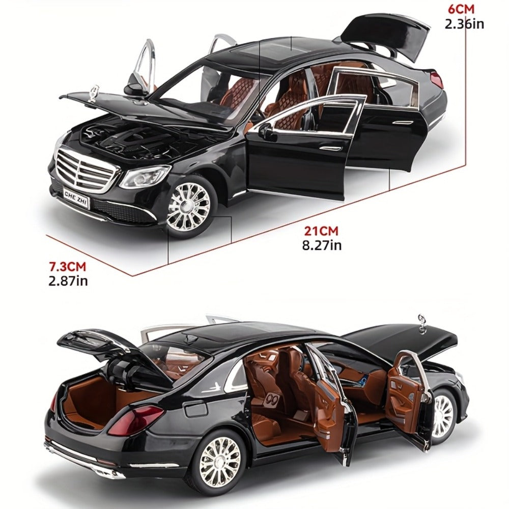 Mercedes-Benz E300 Diecast Car Model 1:24 Scale Zinc Alloy Static Replica, Openable Doors, Highly Detailed Collectible — imag