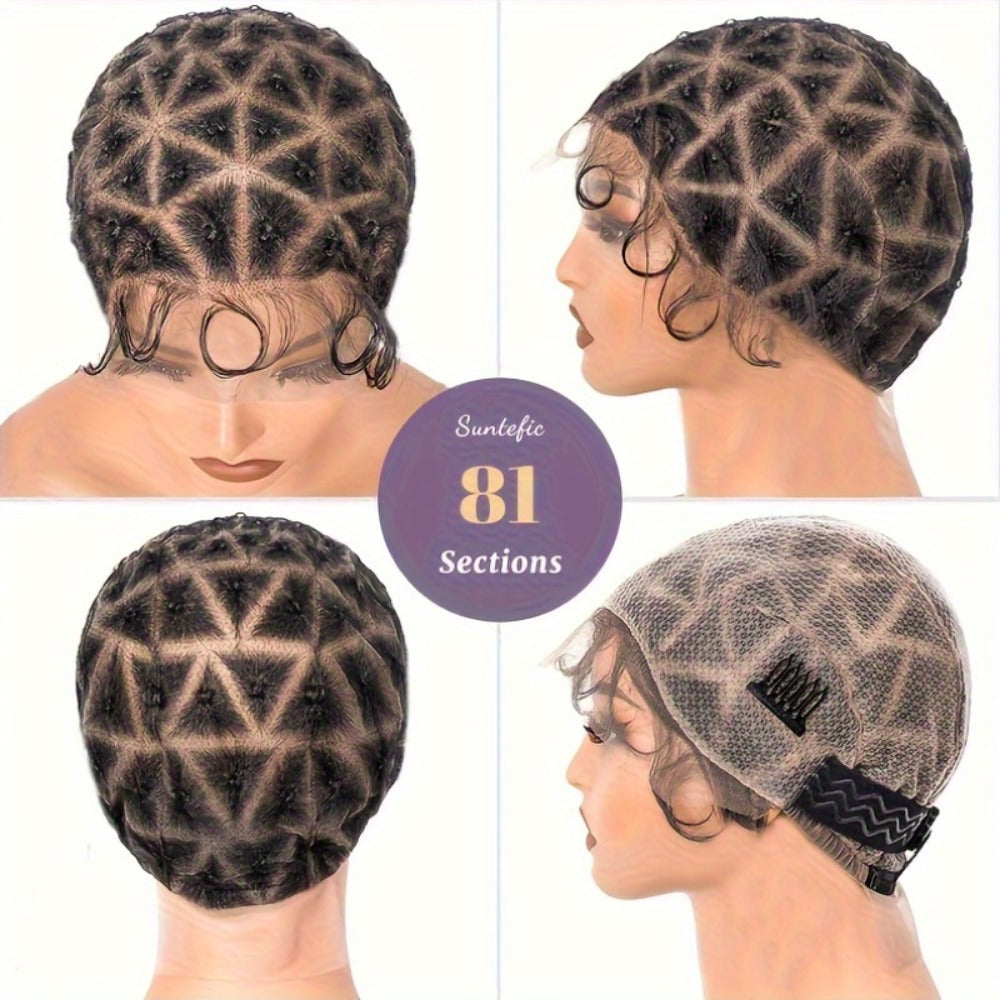 Braided Wig Cap Double Full Lace with Baby Hair Glueless Breathable Adjustable 22 Inch | 81-120 Sections Goddess Box Braid Fa