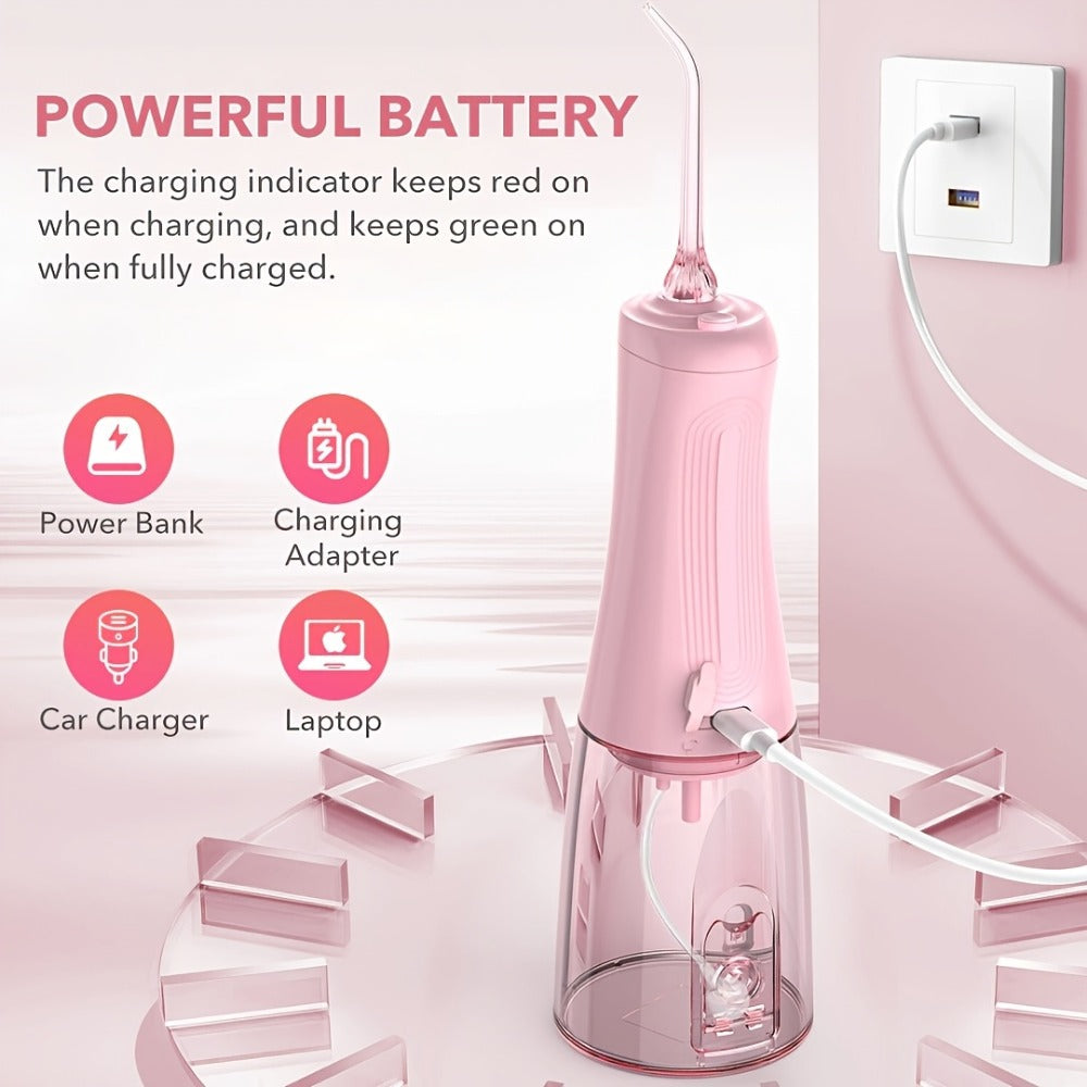 Water Flosser SEJOY AOW11 Cordless Oral Irrigator with 350ml Tank, Five Modes, Six Tips, USB-C Charging and IPX7 Rating — ima