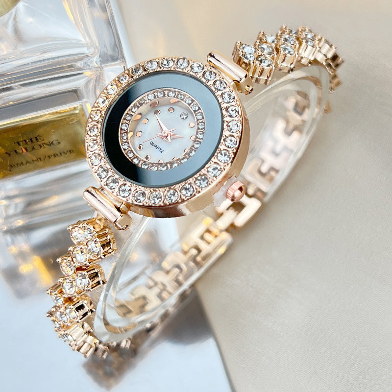 Diamond-encrusted GlaWatchss Rhinestone Women's Quartz