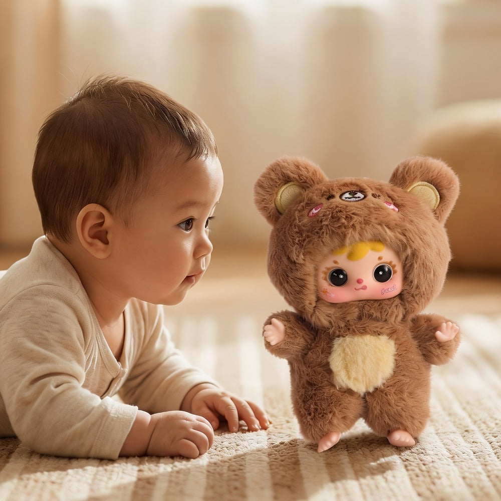 Kawaii Plush Keychain Charm, Cute Pet Healing Doll Rabbit Bear Stuffed Animal Bag Pendant, Random Style — image 8
