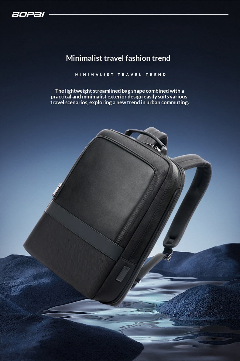 Men's Commuter Nylon Backpack With Large Capacity