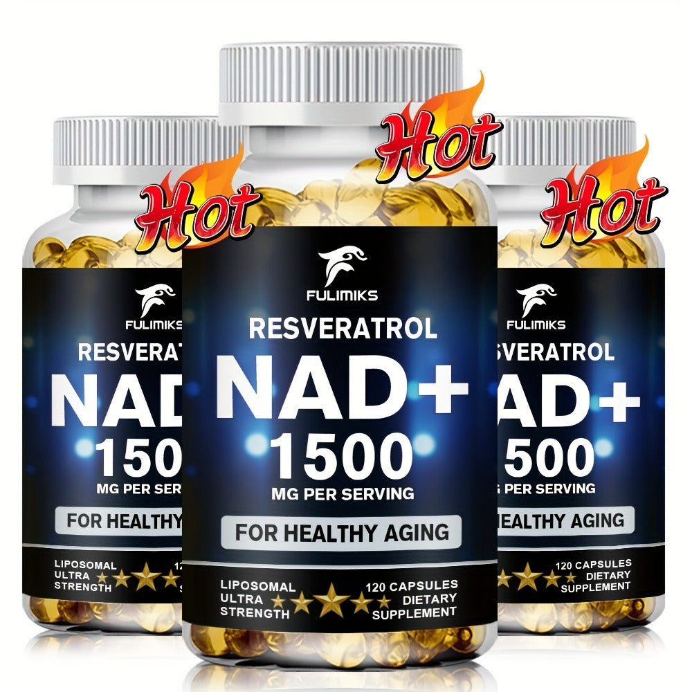 NAD+ Supplement Capsules with Resveratrol, Cellular Energy, & Daily Vitality Support for Women & Men — image 8