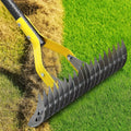 15-Inch Garden Thatch Rake with Curved Metal Teeth and 55- or 70-Inch Sectional Handle Options — image 1