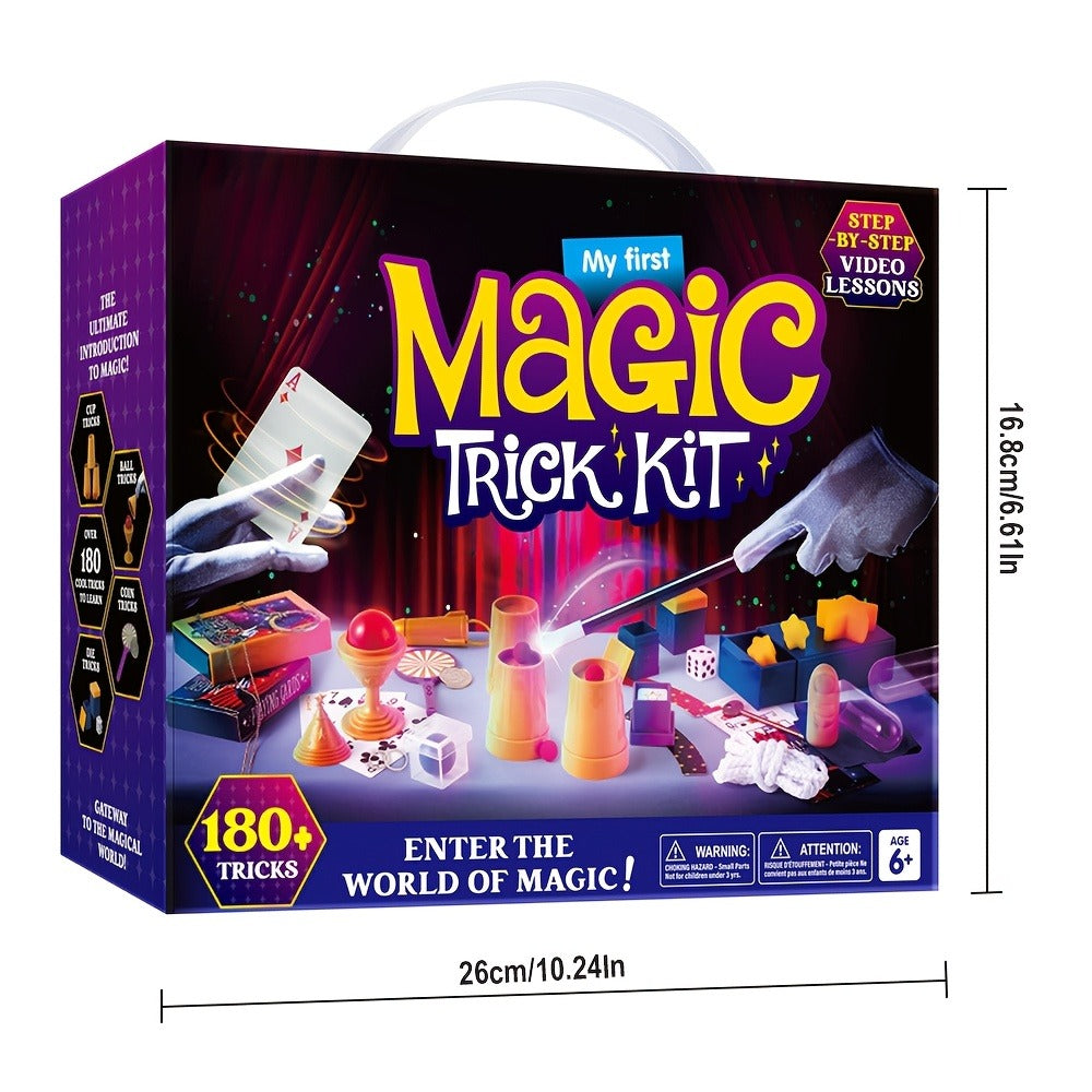 180+ Magic Tricks Kit for Kids, Complete Magician Starter Set with Step-by-Step Video Lessons, Magic Wand — image 2