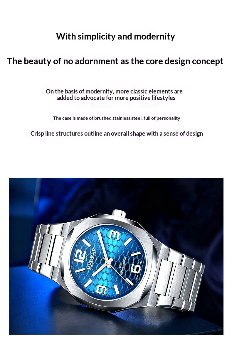 Mens Watch With Japanese Movement Non-mechanical Water-resistant