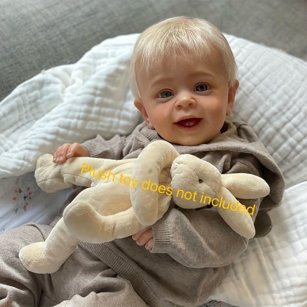 Reborn Doll, 24-Inch Cloth-Body Figure with Vinyl Head and Limbs, Hand-Rooted Hair and Gift Set — image 3