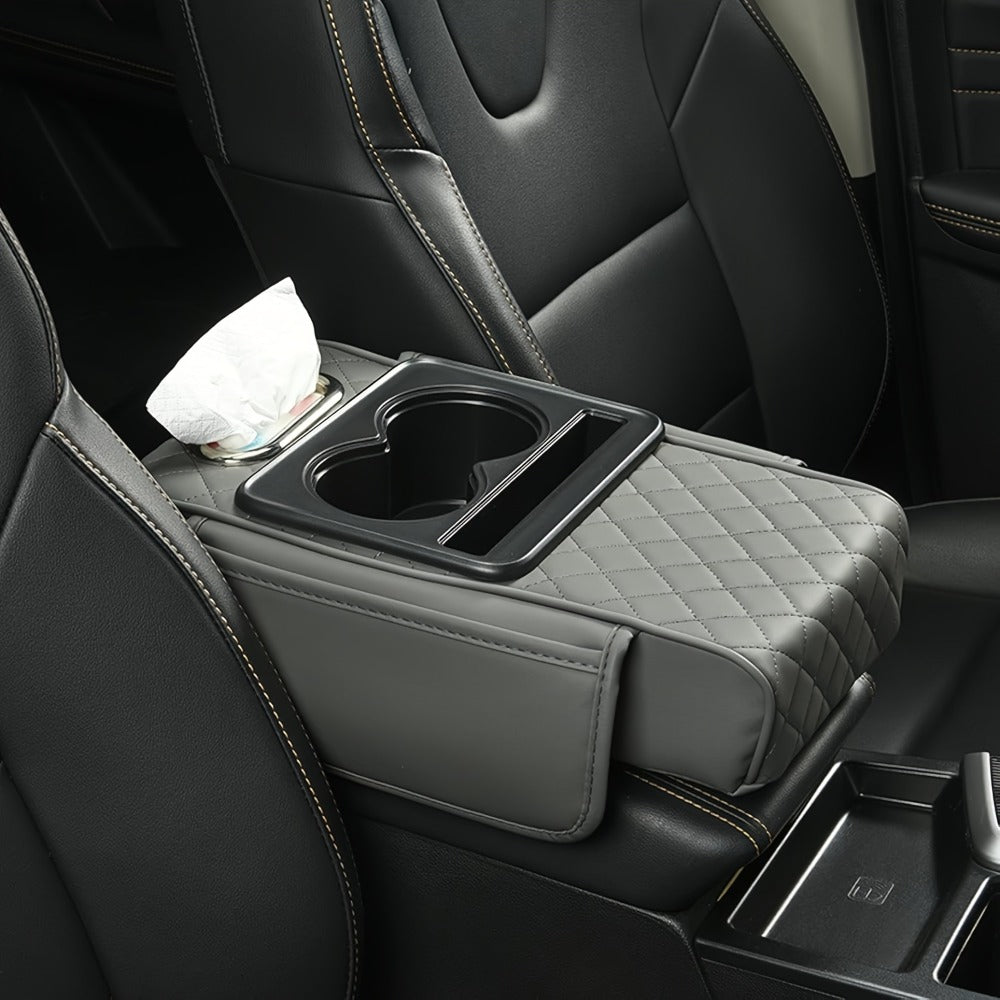 Center Console Armrest Organizer with Two Cup Holders, Tissue Slot, Side Pockets and Eight Color or Trim Options — image 9