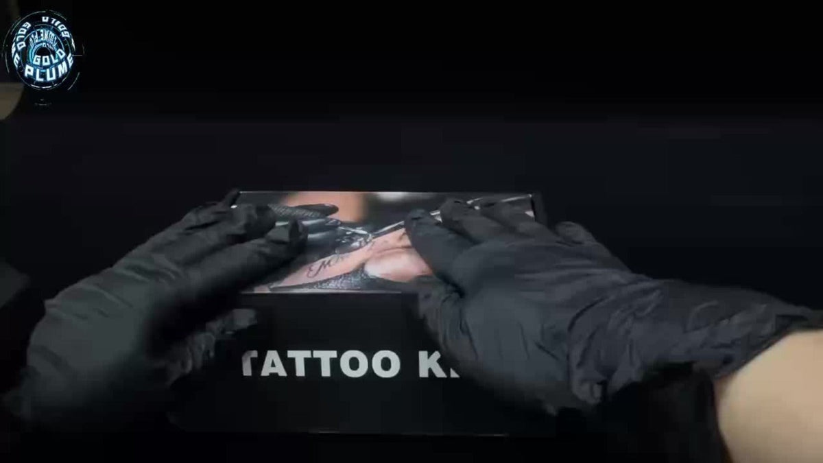 Cordless Tattoo Kit with 1100mAh Skeleton Rotary Pen, 10 Cartridge Needles, 7 Inks and Two Colors — image 10