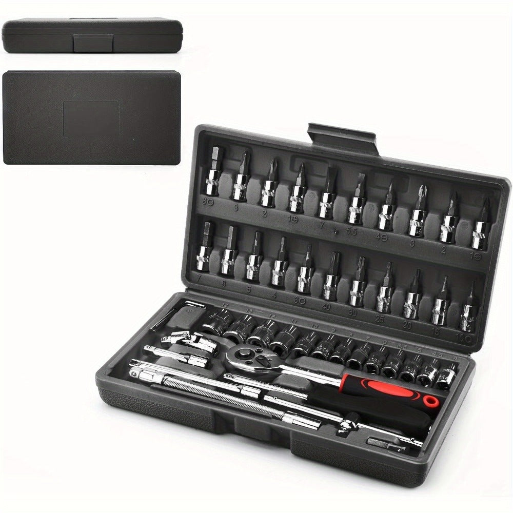 Automotive Socket and Hand Tool Kit in 45-Piece Case or 898-Piece Rolling Cabinet Checkout Options — image 10