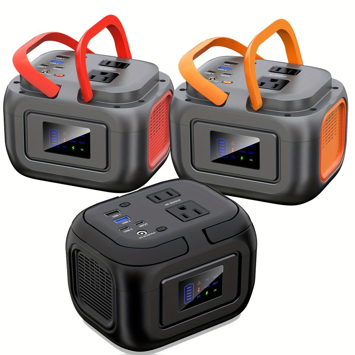 Battery Power Station 120W 97.68Wh 26400mAh Portable Backup with AC Outlet USB-C QC USB-A DC for Camping RV Travel Emergency 