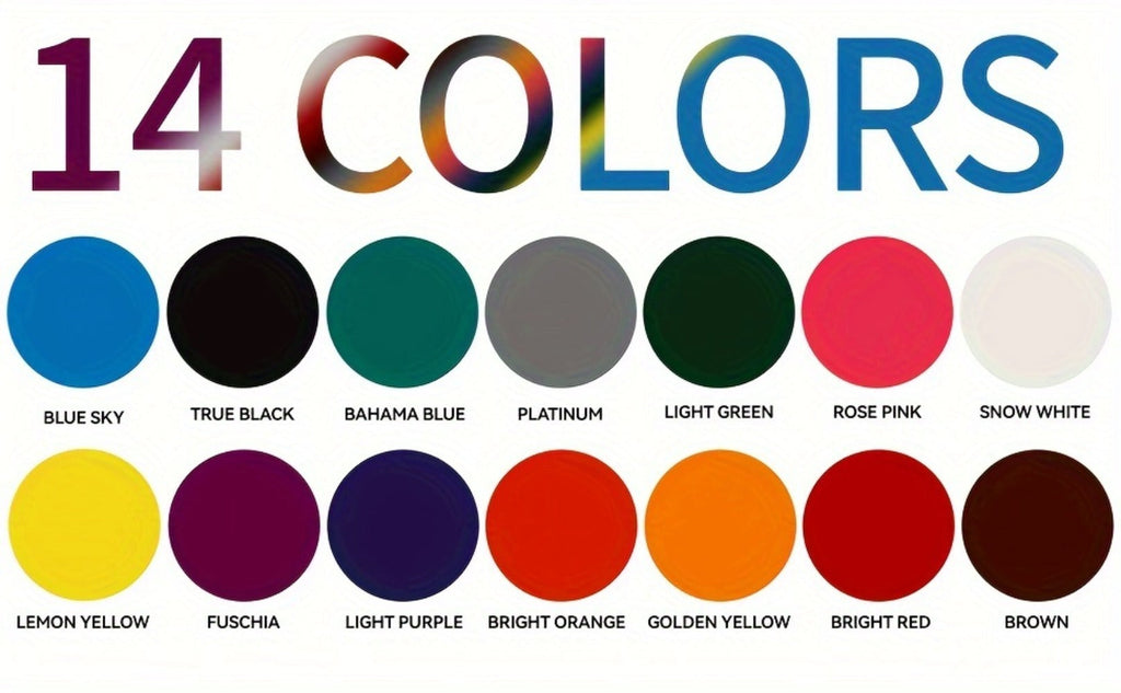 Tattoo Ink EIPTWH 14-Color Set with 15ml Bottles and One Complete Kit Configuration with Item-Specific Color, Capacity and Bo