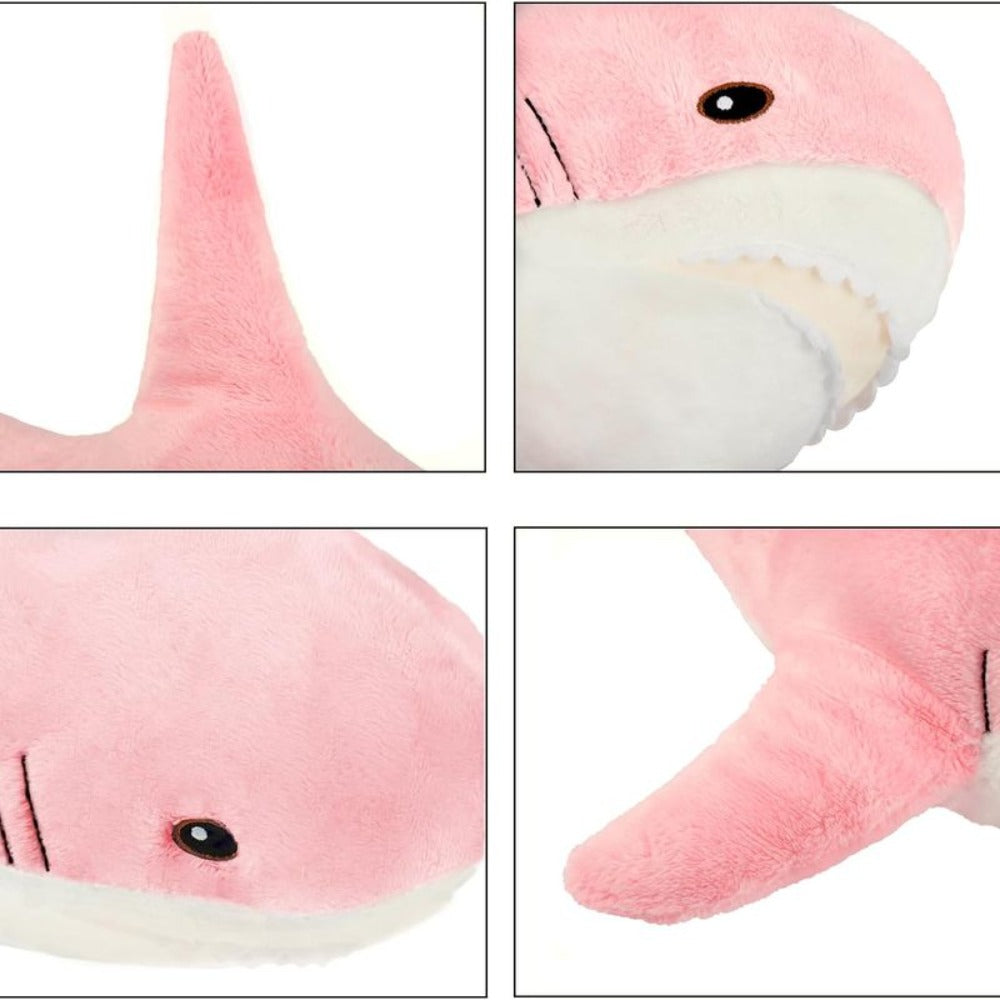 Plush Toy Jumbo Shark Pillow 24-Inch in Blue, Grey, Blue-Pink or Rainbow Colorways and Ocean Decor — image 19