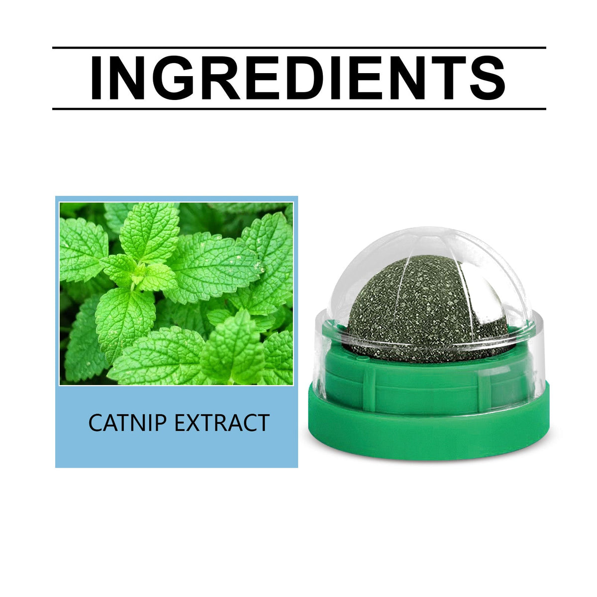 Mint-Flavored Rotating Cat Ball Toy Chew Toy Tooth Cleaning Care Rotating Mint Ball