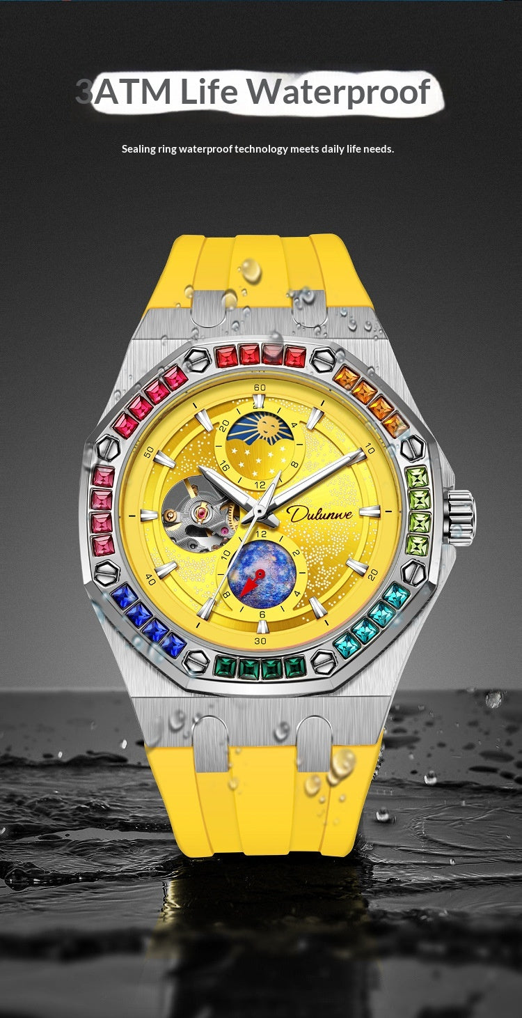 Waterproof Luminous Mechanical Watch For Men Starry Sky Series