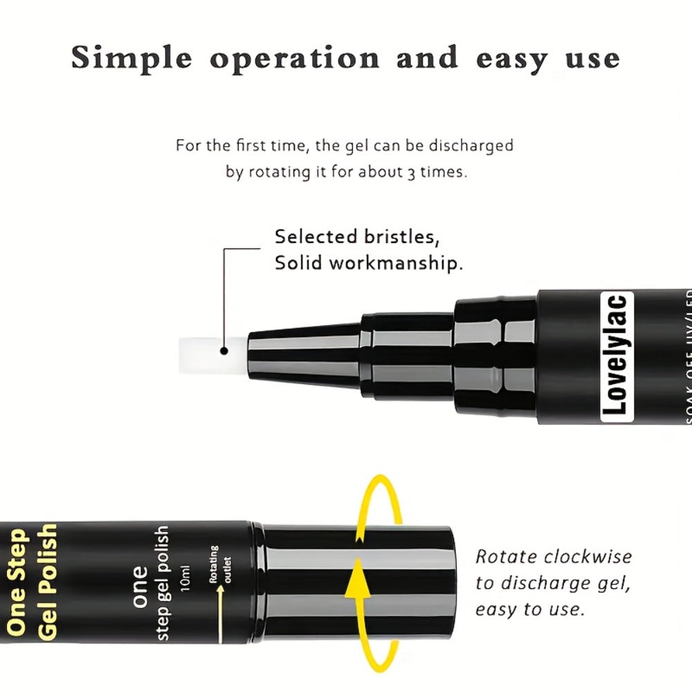Magnetic Cat Eye Gel Nail Polish Pen 3-in-1 All-in-One Base Coat Color Top Coat – Ultra-Bright High-Saturation Polygel — imag