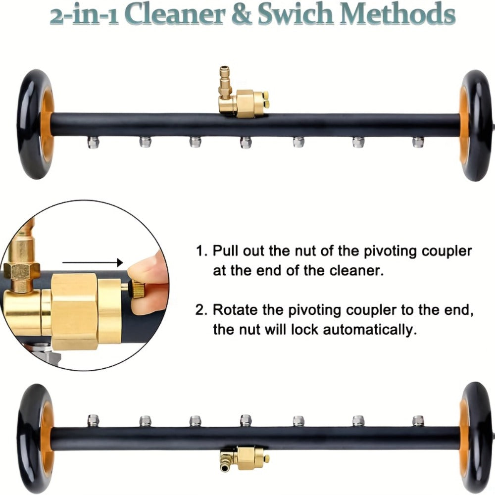 Undercarriage Cleaner with 4000 PSI Rating, Seven Nozzles, Rolling Bar and Three Extension Wands — image 4