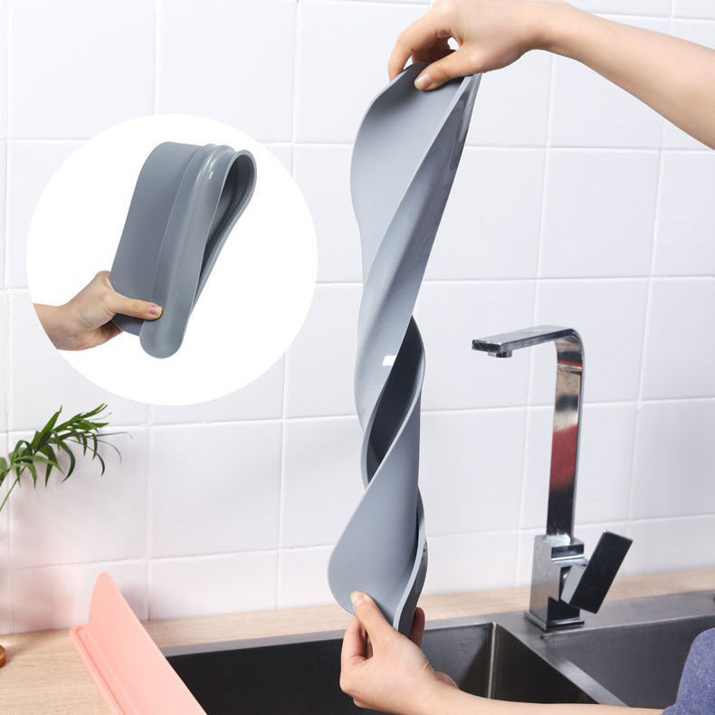 Thick sink water blocking plate kitchen splash proof faucet bathroom sink suction cup