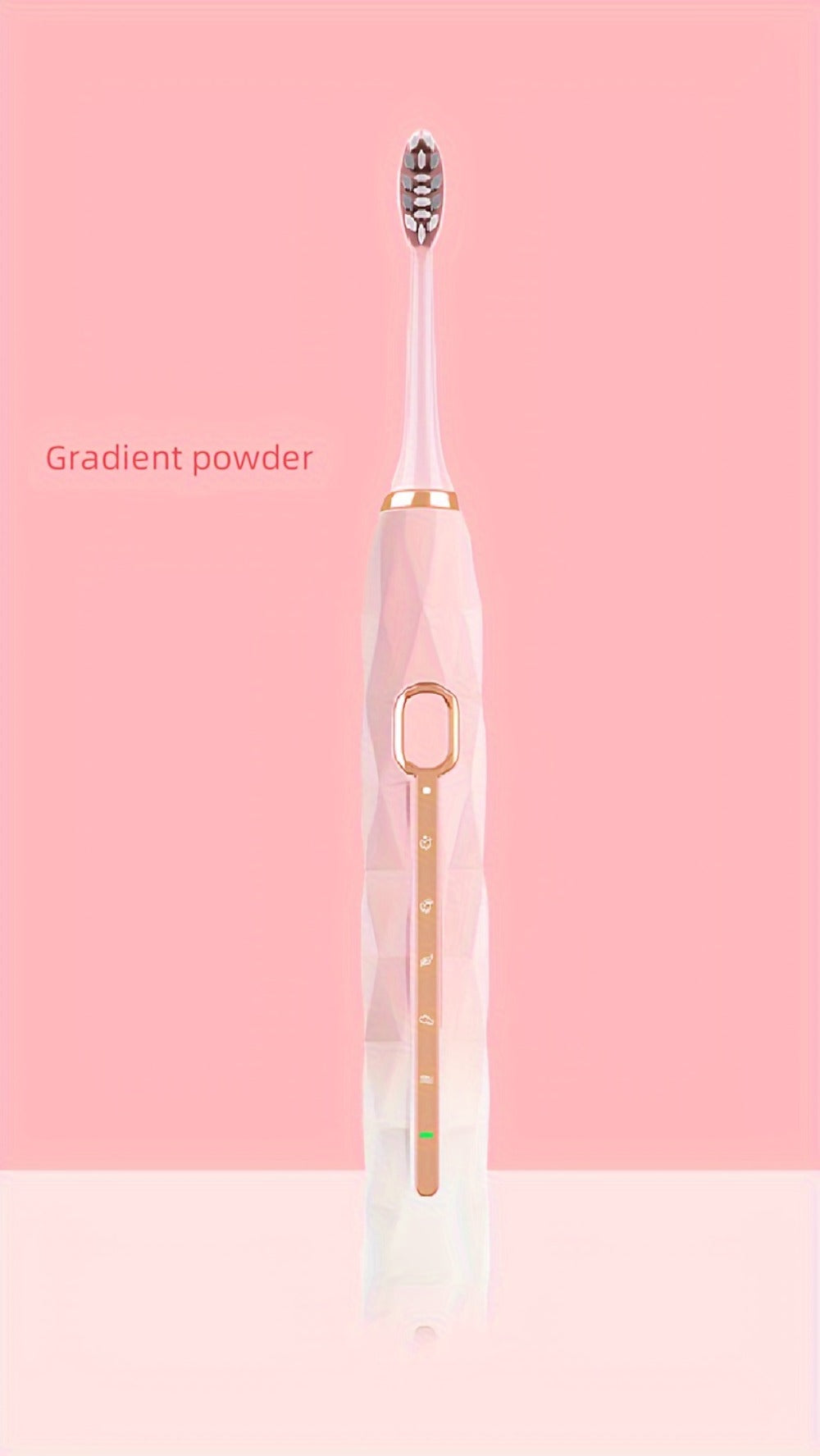 IPX8 Sonic Electric Toothbrush with 8 Replacement Brush Heads – Metal Shaft, USB Rechargeable 500mAh, Travel Case & Holder — 