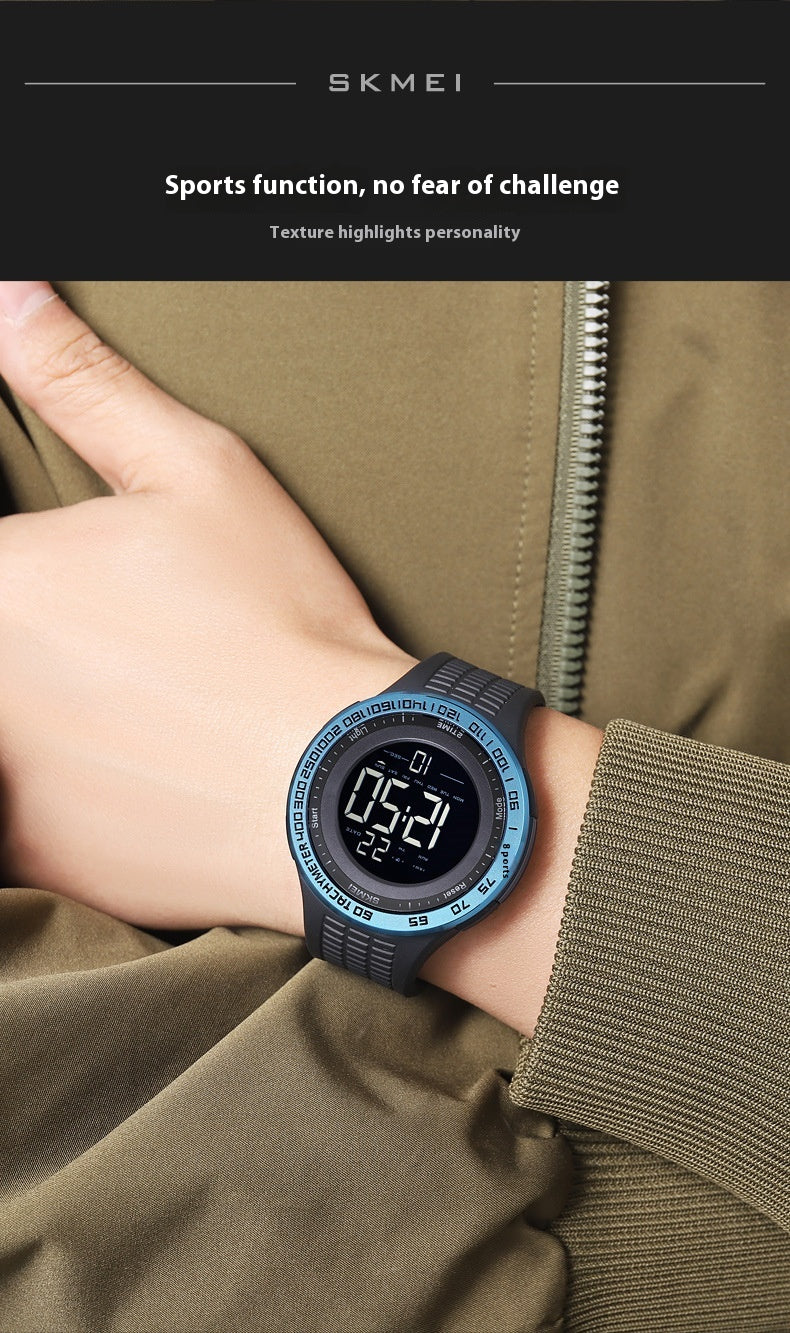 Men's Stylish And Versatile Electronic Watch Luminous Waterproof