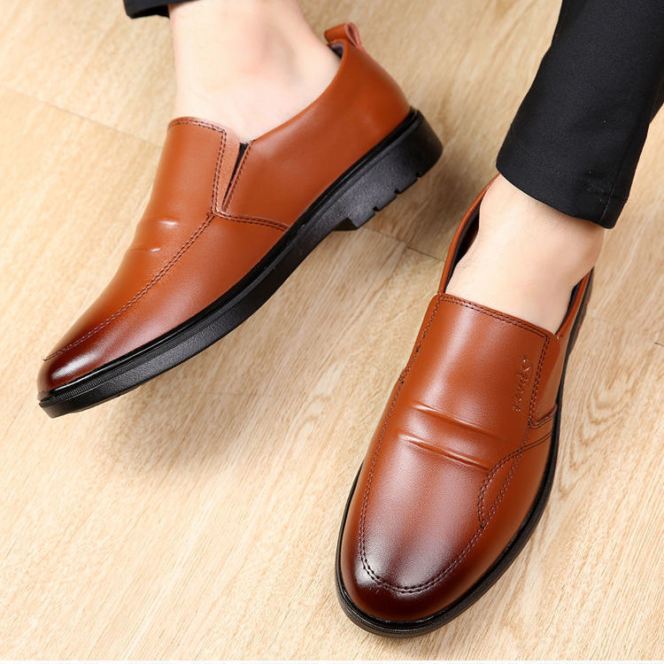 Mens Breathable Casual Business Leather Shoestrendy And Versatile