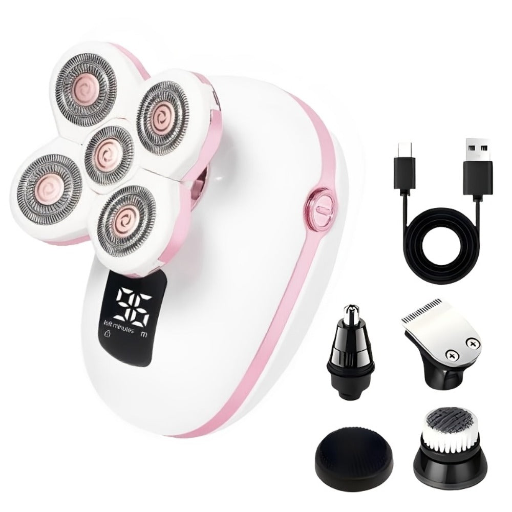 Electric Shaver IPX6 Floating Rotary Head with Type-C Charging, LED Display and Five Listed Set or Head Options — image 8